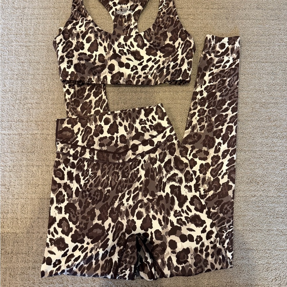 Vitality Pulse Core Bra & Leggings- Espresso Feline